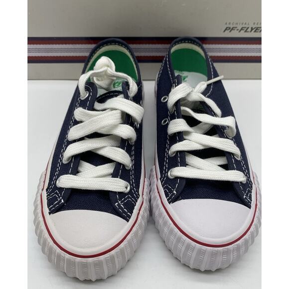 Archival Reissue PF Flyers Navy 13 Kids Contr Lo Reiss Sneakers NIB - Picture 3 of 7